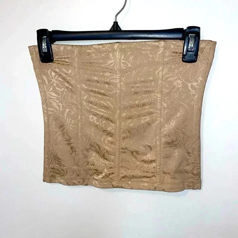 Maidenform shapewear waist trainer nipper cincher corset w clasps sz med